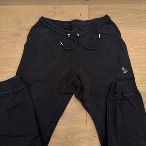 OVO Black Sweatpants with Gold Logo